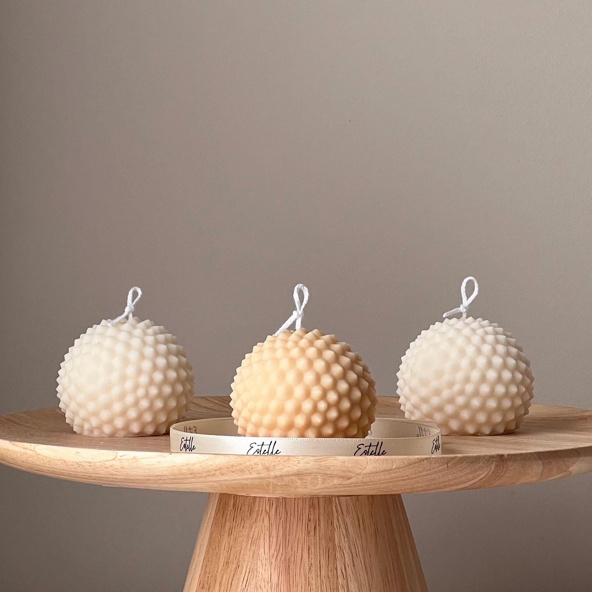 Dotted Soy Wax Ball Candle | Home Decor-1