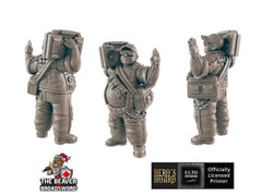 Boombox Guy Sci-fi Mini - EC3D | Legion | Cyberpunk | Starfinder | Scifi | Futuristic | Cybernetic | Male | VR |  28mm | 32mm Infinity-2