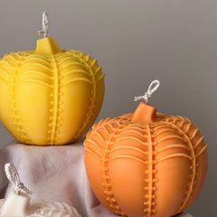 Large Autumn Pumpkin Candle | Hand Poured Soy Wax, Halloween Decor-3