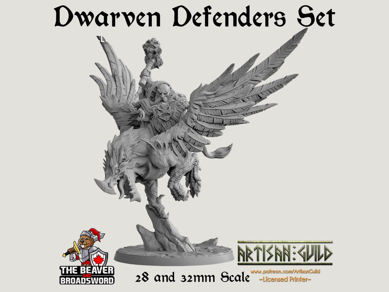 Dwarven Defenders 11 mini set - Artisan Guild | DnD | Fighter | Barbarian | Dwarf | Cleric | Paladin | Pathfinder, TTRPG, Wargaming-5