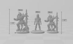 Scourgeland Survivor A dnd mini - Dungeons and Dragons | Male | Fighter | Barbarian | Human 5e Fantasy  Pathfinder 2e 5e Tabletop | Mini RPG-5