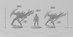 Hiro Dustwalker dnd mini - Dungeons and Dragons | Male | Fighter | Barbarian| Human 5e Fantasy  Pathfinder 2e 5e Tabletop Mini RPG-2