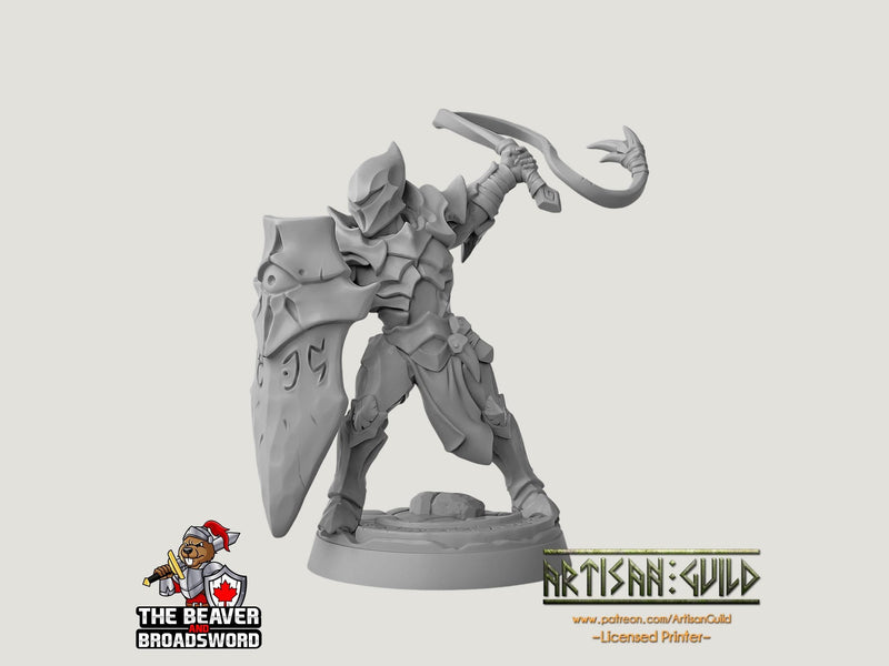 Ashen Alfar Inquisitor A - Dungeons and Dragons | Male | Fighter | Paldin Cleric | Elf Drow DnD 5e Fantasy  Pathfinder 2e 5e Tabletop Mini-2