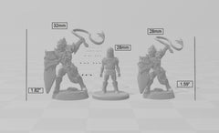 Ashen Alfar Inquisitor A - Dungeons and Dragons | Male | Fighter | Paldin Cleric | Elf Drow DnD 5e Fantasy  Pathfinder 2e 5e Tabletop Mini-3