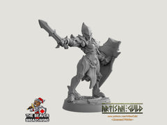 Ashen Alfar Inquisitor D - Dungeons and Dragons | Female | Fighter | Paldin Cleric | Elf Drow DnD 5e Fantasy  Pathfinder 2e 5e Tabletop Mini-2