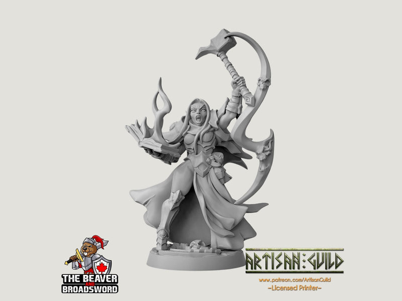 Tayla The Hammer DnD mini - Dungeons and Dragons | Female | Fighter | Paldin Cleric | Elf Drow DnD 5e Fantasy  Pathfinder 2e 5e Tabletop-1