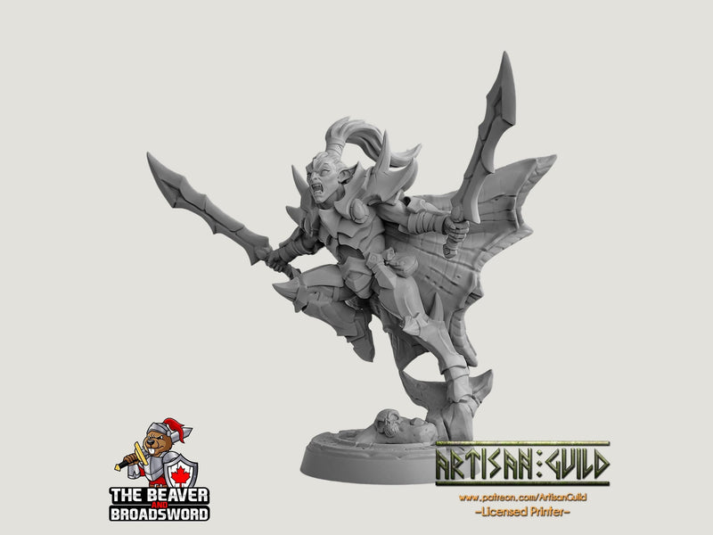 Khaladas Soulsplitter DnD mini - Dungeons and Dragons | Female | Fighter | Paldin Cleric | Elf Drow DnD 5e Fantasy Pathfinder 2e 5e Tabletop-1