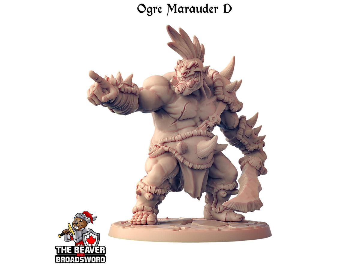 Ogre Marauders 1-6 Mini Bundle - Artisan Guild | DnD | Fighter | Barbarian | Monster | Male | Pathfinder, TTRPG Wargaming | Frostgrave Giant-8