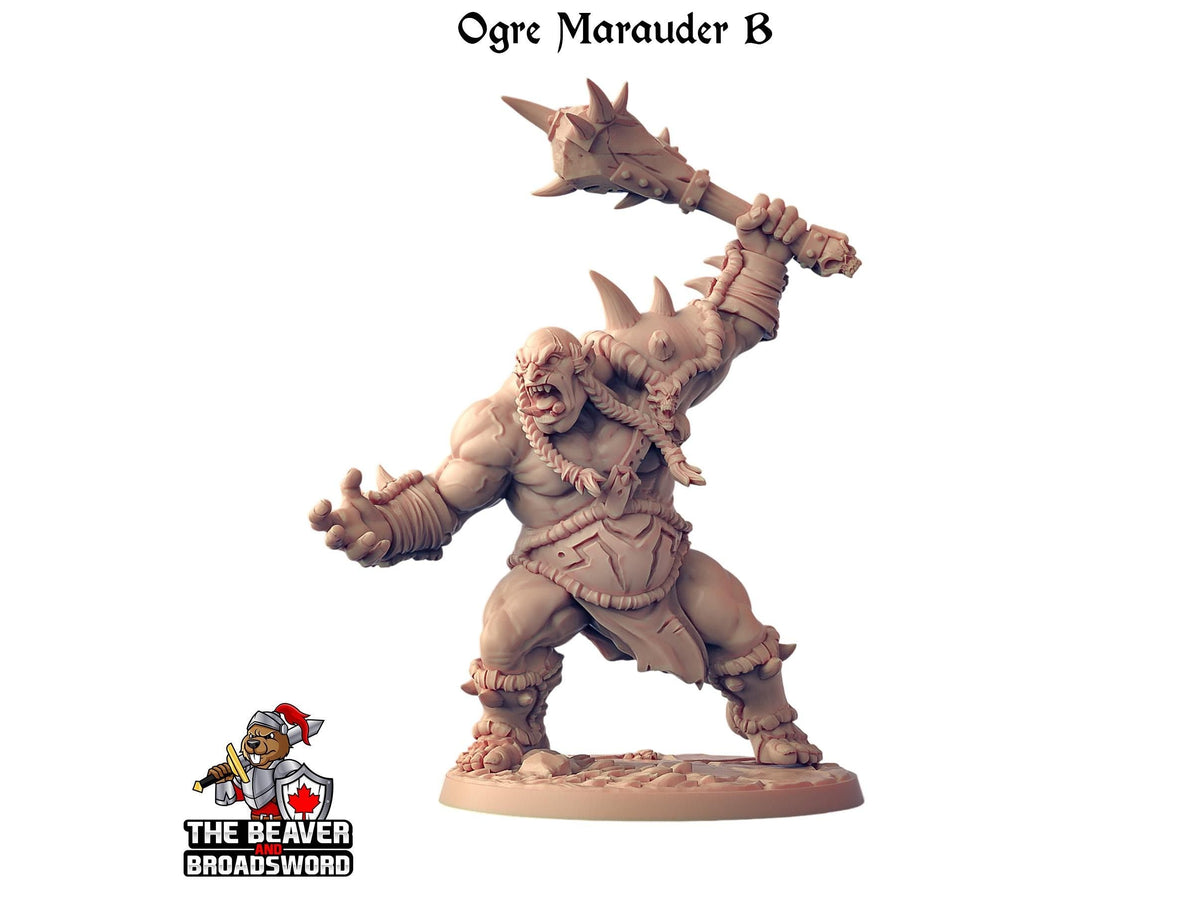 Ogre Marauders 1-6 Mini Bundle - Artisan Guild | DnD | Fighter | Barbarian | Monster | Male | Pathfinder, TTRPG Wargaming | Frostgrave Giant-6