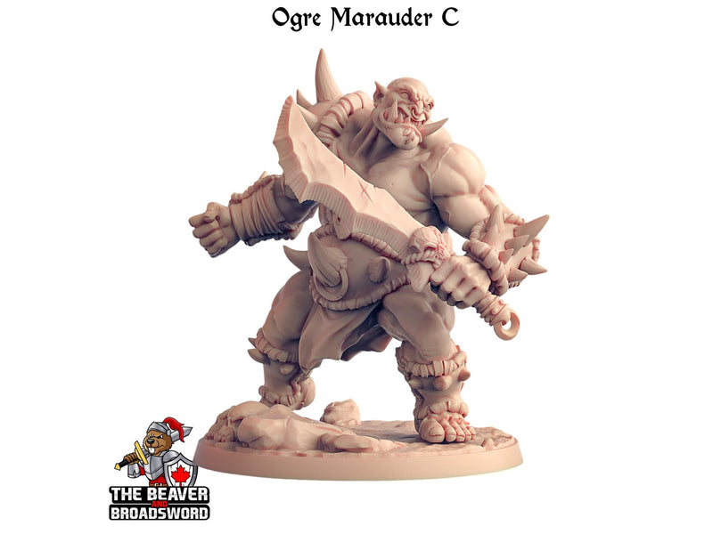 Ogre Marauders 1-6 Mini Bundle - Artisan Guild | DnD | Fighter | Barbarian | Monster | Male | Pathfinder, TTRPG Wargaming | Frostgrave Giant-7
