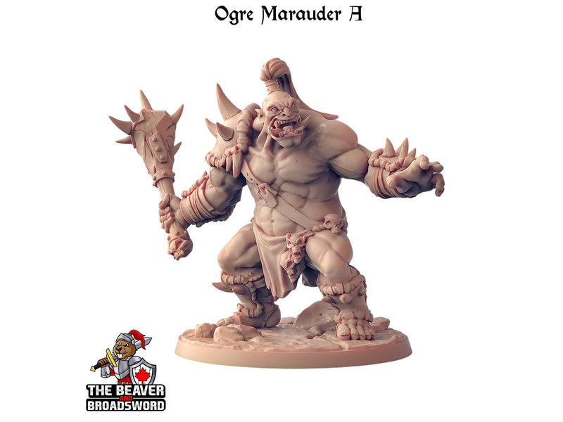 Ogre Marauders 1-6 Mini Bundle - Artisan Guild | DnD | Fighter | Barbarian | Monster | Male | Pathfinder, TTRPG Wargaming | Frostgrave Giant-5