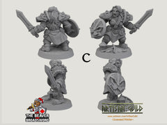 Dwarven Defenders 6 mini set - Artisan Guild | DnD | Fighter | Barbarian | Dwarf | Cleric | Paladin | Pathfinder, TTRPG, Wargaming-5
