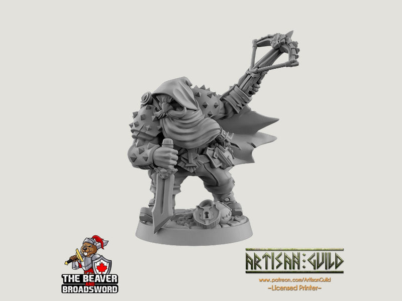 Merrian Silverfinger - Artisan Guild | Male | Dwarf | Rogue | Pirate | 5e | Fantasy | Dungeons and Dragons | Tabletop | Mini | RPG-1