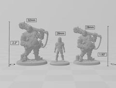 Dunn Half-Ogre dnd mini - Artisan Guild | Male | Giant | Rogue | Pirate 5e Fantasy  Dungeons and Dragons | Tabletop | Mini RPG | Pathfinder-2