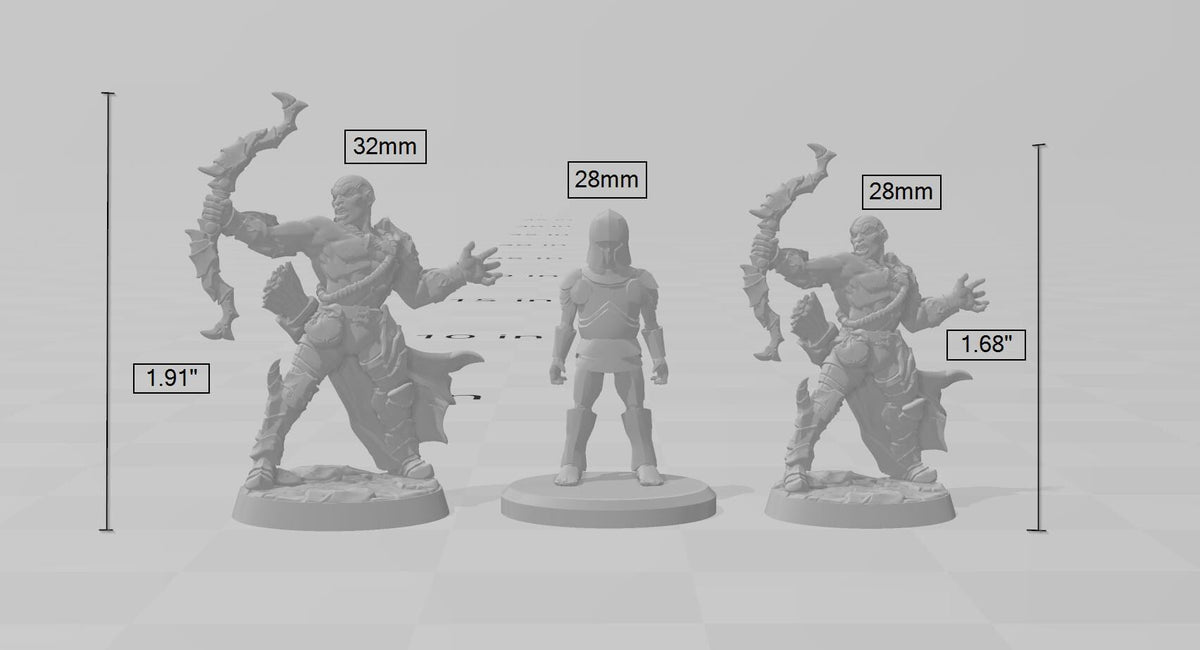 Scourgeland Survivor C dnd mini - Dungeons and Dragons | Male | Fighter | Ranger | Human 5e Fantasy  Pathfinder 2e 5e Tabletop | Mini RPG-2