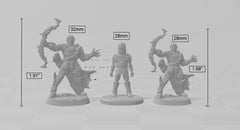 Scourgeland Survivor C dnd mini - Dungeons and Dragons | Male | Fighter | Ranger | Human 5e Fantasy  Pathfinder 2e 5e Tabletop | Mini RPG-2