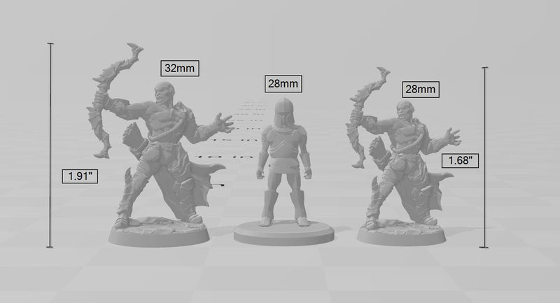 Scourgeland Survivor C dnd mini - Dungeons and Dragons | Male | Fighter | Ranger | Human 5e Fantasy  Pathfinder 2e 5e Tabletop | Mini RPG-2