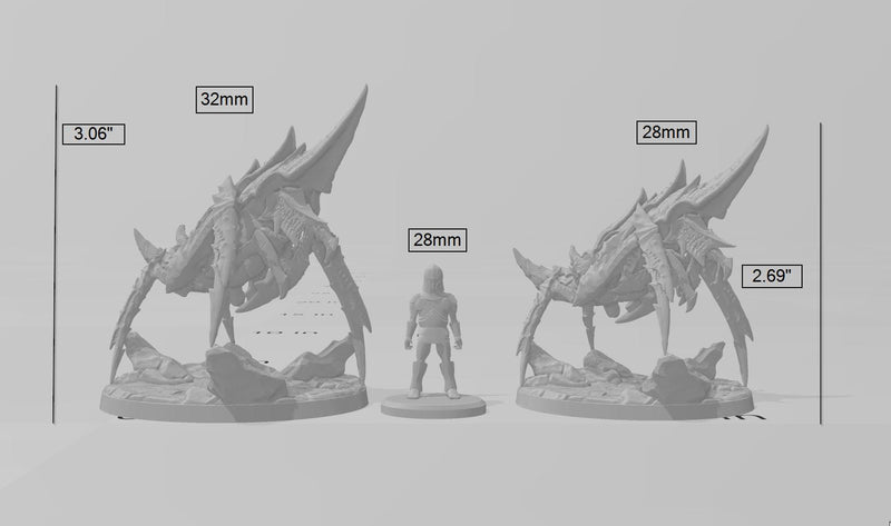 Battle-Prawn Zeek - Dungeons and Dragons | Monster | Desert | Sand | Chitin 5e Fantasy  Pathfinder 2e 5e Tabletop Mini RPG-2