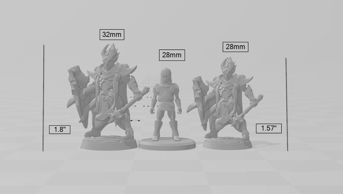 Ashen Alfar Inquisitor E - Dungeons and Dragons | Male | Fighter | Paldin Cleric | Elf Drow DnD 5e Fantasy  Pathfinder 2e 5e Tabletop Mini-2