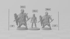 Ashen Alfar Inquisitor E - Dungeons and Dragons | Male | Fighter | Paldin Cleric | Elf Drow DnD 5e Fantasy  Pathfinder 2e 5e Tabletop Mini-2