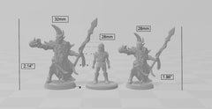 Ashen Alfar Inquisitor F - Dungeons and Dragons | Male | Fighter | Paldin Cleric | Elf Drow DnD 5e Fantasy  Pathfinder 2e 5e Tabletop Mini-2