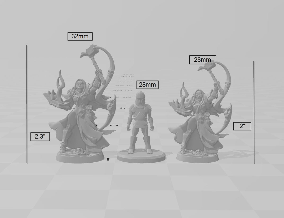 Tayla The Hammer DnD mini - Dungeons and Dragons | Female | Fighter | Paldin Cleric | Elf Drow DnD 5e Fantasy  Pathfinder 2e 5e Tabletop-2