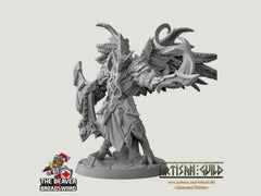Aarakocra Paladin Cleric premium DnD mini - High Quality Resin Printed 28mm 32mm Tabletop Miniature, Tough, Durable, Figurine and Diorama-1
