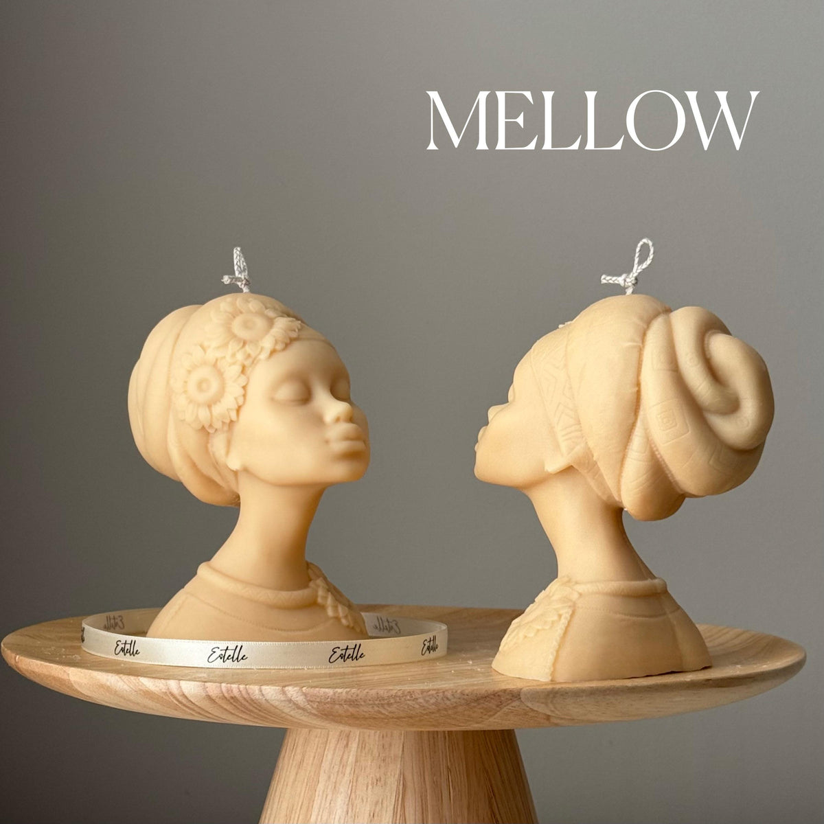 Handmade Afro Lady Soy Candle: Sculptural Home Decor Gift-4