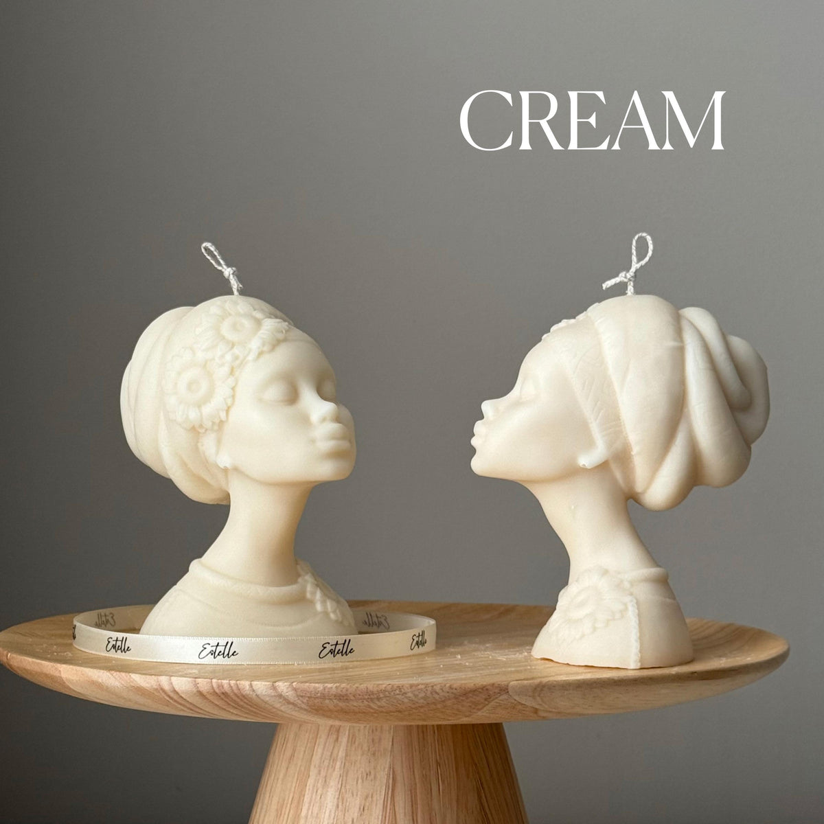 Handmade Afro Lady Soy Candle: Sculptural Home Decor Gift-3