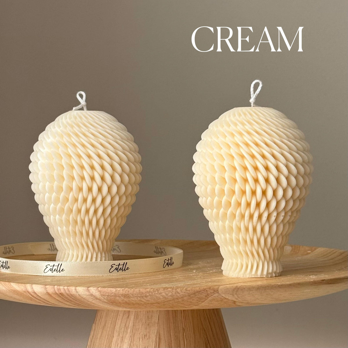 Geometric Soy Candle: Hand-Poured Sculptural Art-3