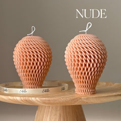 Geometric Soy Candle: Hand-Poured Sculptural Art-2
