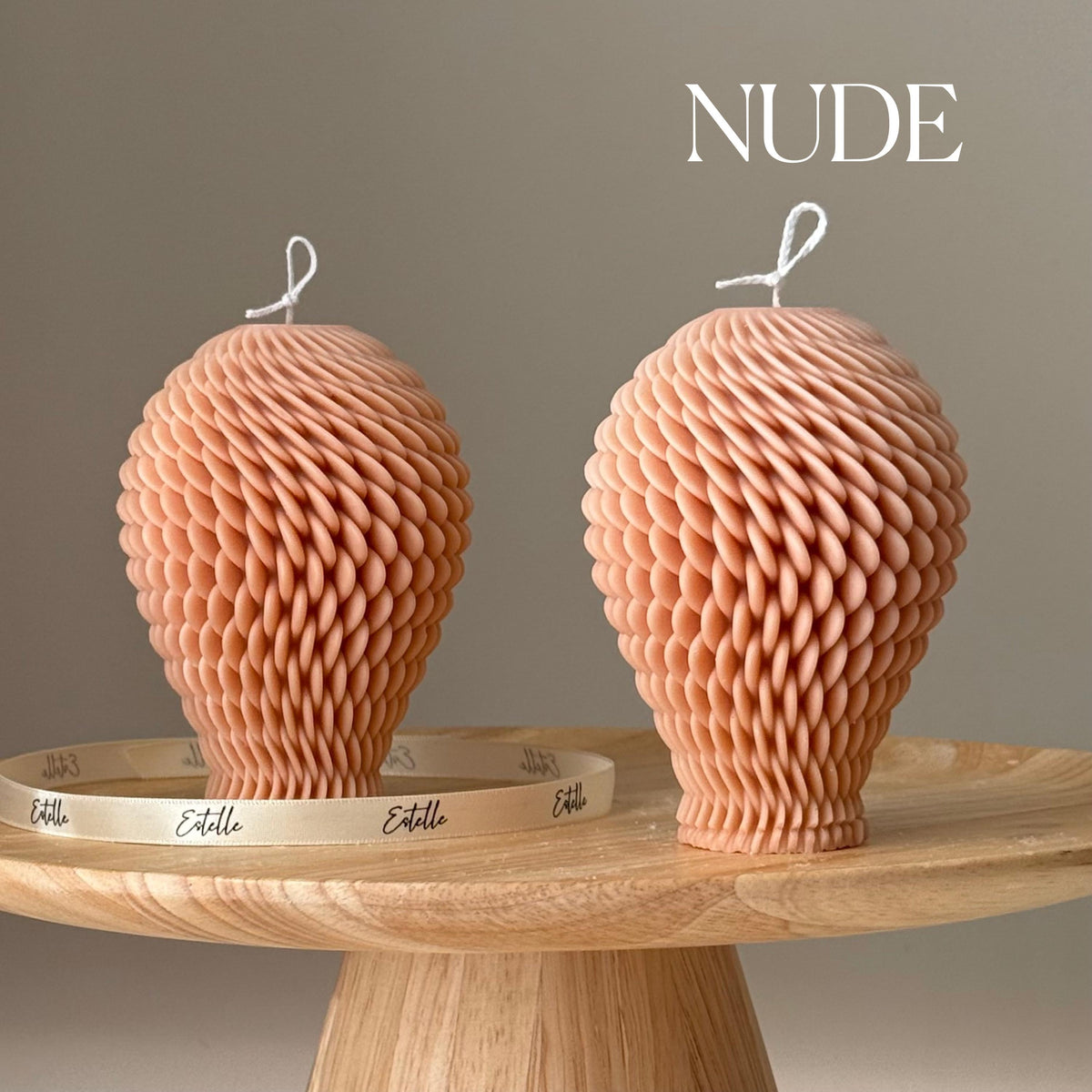 Geometric Soy Candle: Hand-Poured Sculptural Art-2