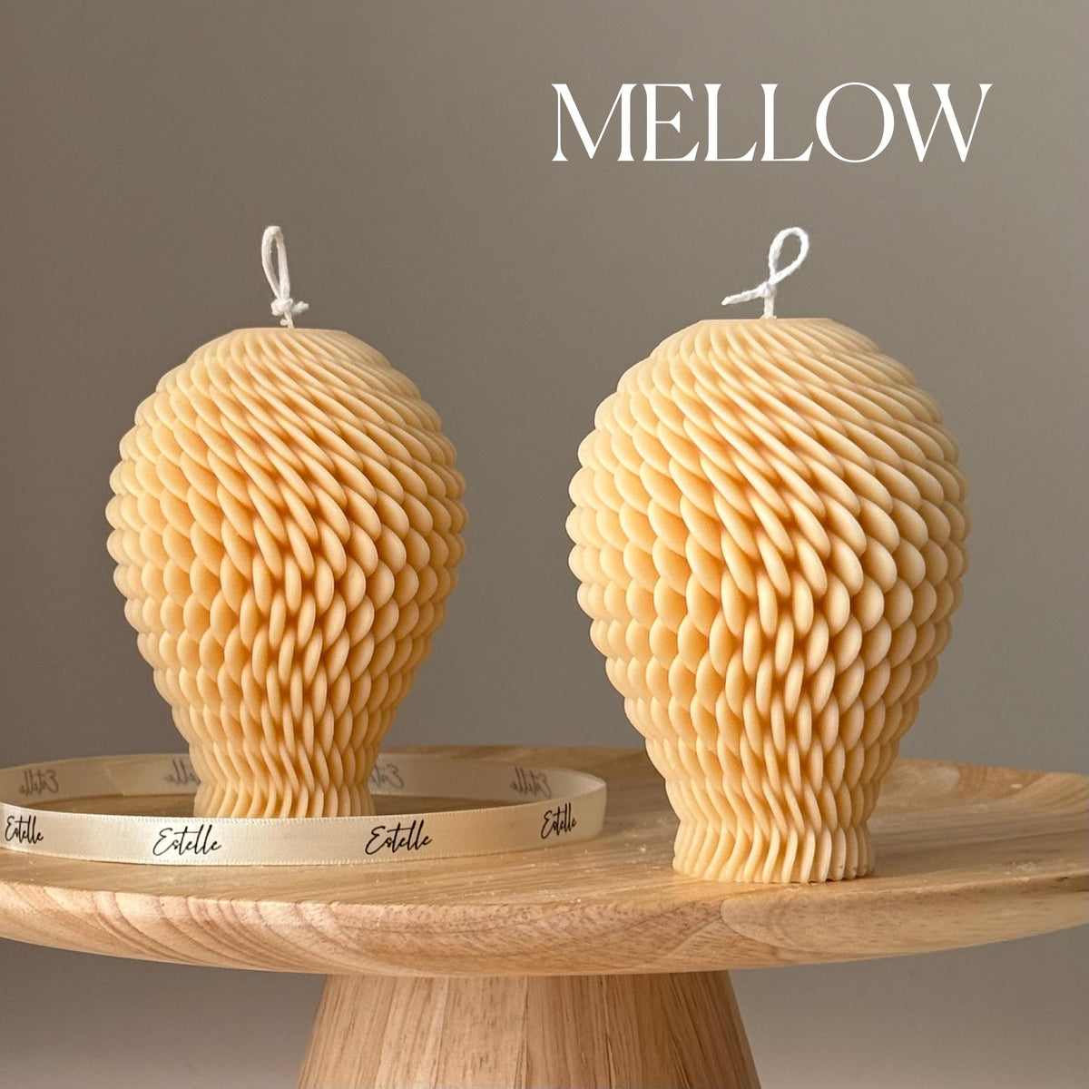 Geometric Soy Candle: Hand-Poured Sculptural Art-4