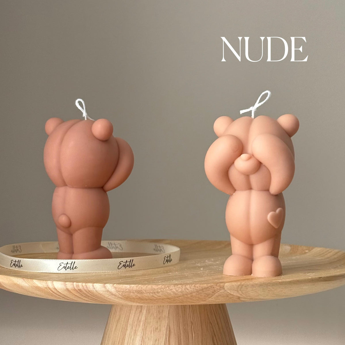 Handmade Soy Bear Candle: Sculptural Home Decor, Animal Lover Gift-2