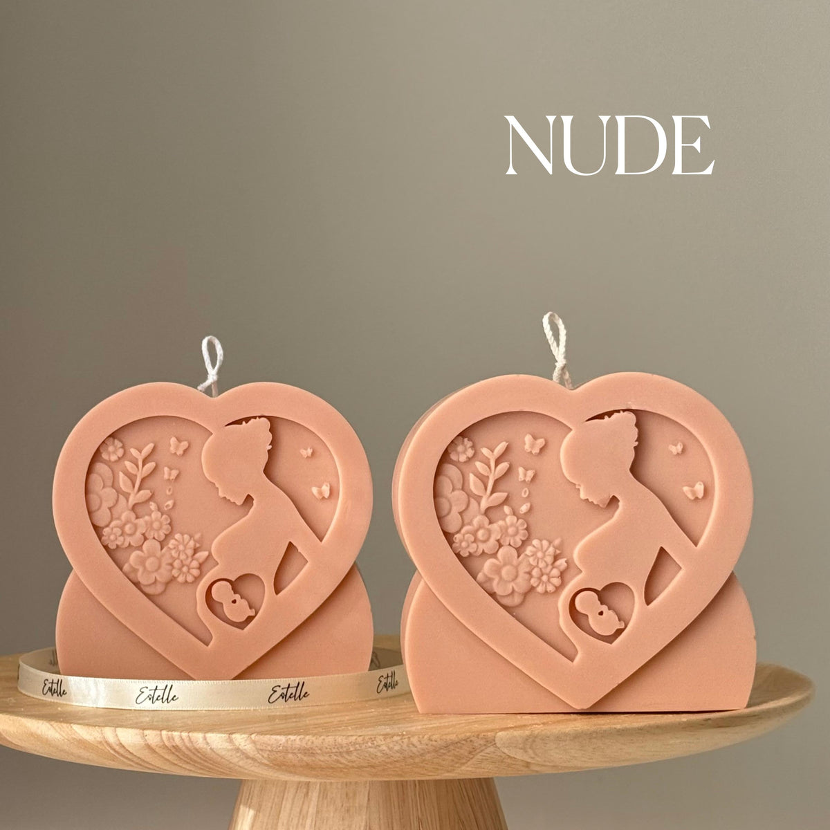 Mother's Love Soy Candle: Hand-Poured Sculptural Art Gift-2