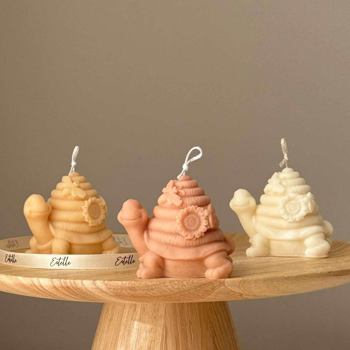 Hand Poured Soy Turtle Candle: Sculptural Art Gift-1