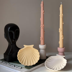 Elegant Jesmonite Shell Tray: Scandi Home Decor-5