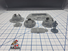Scifi Vents and Access Hatch - EC3D , Infinity, Legion, Sci-fi, Cyberpunk, Starfinder, tabletop terrain, Sci-fi Scenery, Wargaming, Space-3