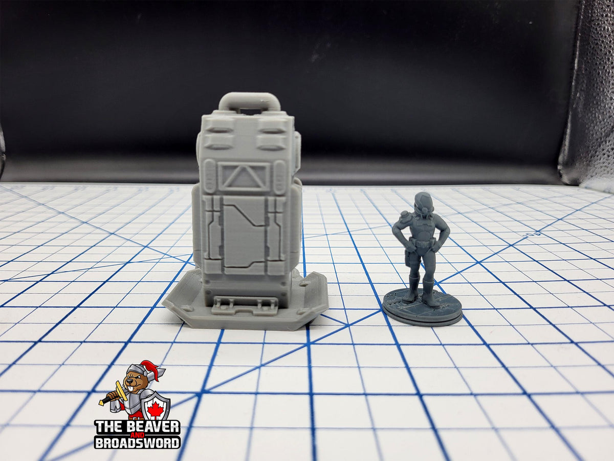 Scifi Power Unit - EC3D , Infinity, Legion, Sci-fi, Cyberpunk, Starfinder, tabletop terrain, Sci-fi Scenery, Wargaming, Space, Battery-4
