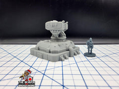 Scifi Missile Turret - EC3D , Infinity, Legion, Sci-fi, Cyberpunk, Starfinder, tabletop terrain, Sci-fi Scenery, Wargaming, Space, Defense-3