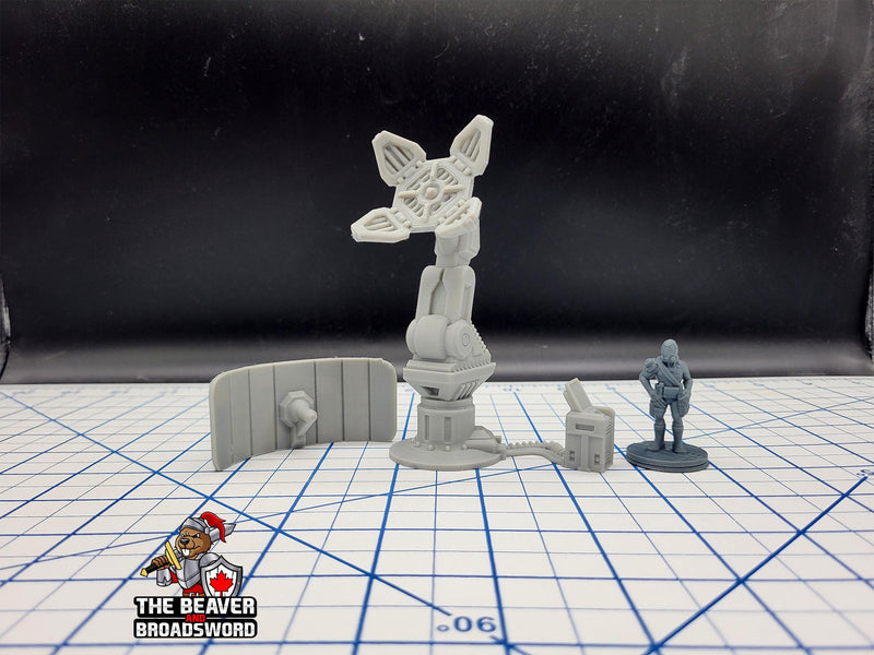 Scifi Comms Tower - EC3D , Infinity, Legion, Sci-fi, Cyberpunk, Starfinder, tabletop terrain, Sci-fi Scenery, Wargaming, Space, Radar-2
