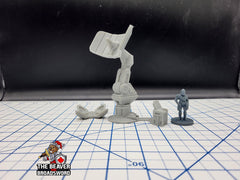 Scifi Comms Tower - EC3D , Infinity, Legion, Sci-fi, Cyberpunk, Starfinder, tabletop terrain, Sci-fi Scenery, Wargaming, Space, Radar-1