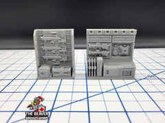 Scifi Small Armory - EC3D , Infinity, Legion, Sci-fi, Cyberpunk, Starfinder, tabletop terrain, Sci-fi Scenery, Wargaming, Space, Weapons-3