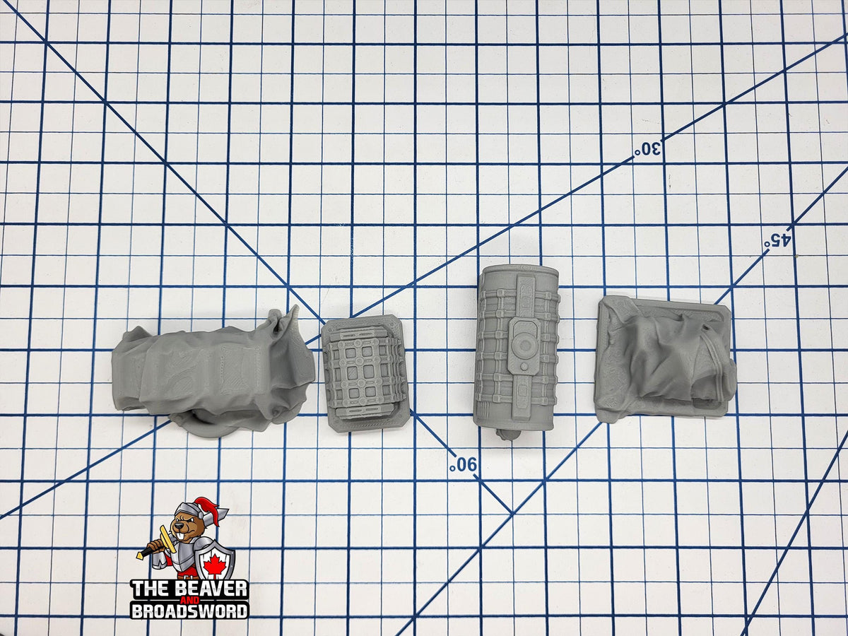 Scifi Assorted Cargo - EC3D , Infinity, Legion, Cyberpunk, Starfinder, tabletop terrain, Sci-fi Scenery, Wargaming, Space Hangar, Shipping-3