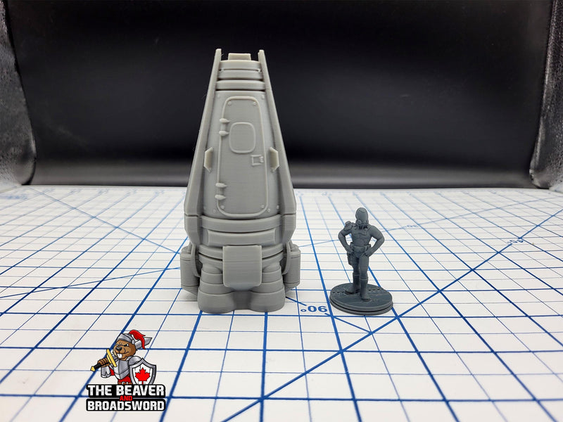 Scifi Escape Pod - EC3D , Infinity, Legion, Cyberpunk, Starfinder, tabletop terrain, Sci-fi Scenery, Wargaming, Space Ship, Fleet-1