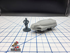 Scifi Hover Taxi - EC3D , Infinity, Legion, Cyberpunk, Starfinder, tabletop terrain, Sci-fi Scenery, Wargaming, Vehicle, Car, Futuristic-1