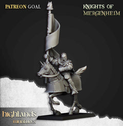 Knights of Mergenheim Miniature Set - 28/32mm Scale Premium Resin Models for Wargaming and RPG, DnD, Human, Sunland, Durable, High Quality-6
