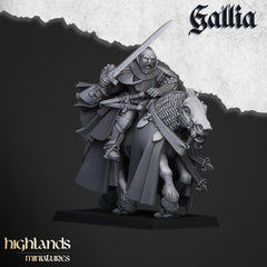 Questing Knights Miniature Set - 28/32mm Scale Premium Resin Models for Wargaming and RPG, DnD, Human, Gallia, Durable, High Quality-5
