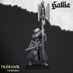 Grail Pilgrims Miniature Set - 28/32mm Scale Premium Resin Models for Wargaming and ttRPG, DnD, Human, Gallia, Durable, High Quality, Grail-4