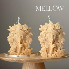 Lady Spring Soy Candle: Handmade Bust Sculpture, Unique Home Decor-4